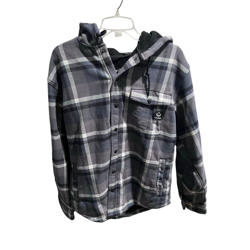 Wolverine Bucksaw II DuraLock Hooded Flannel Shirt Jacket Men’s L New With Tags